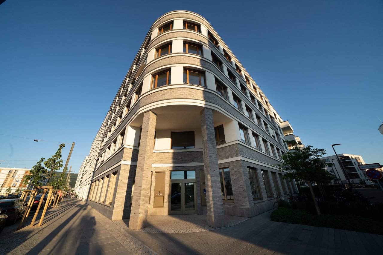 Gebäude der Hauptzentrale von HMS in Heidelberg